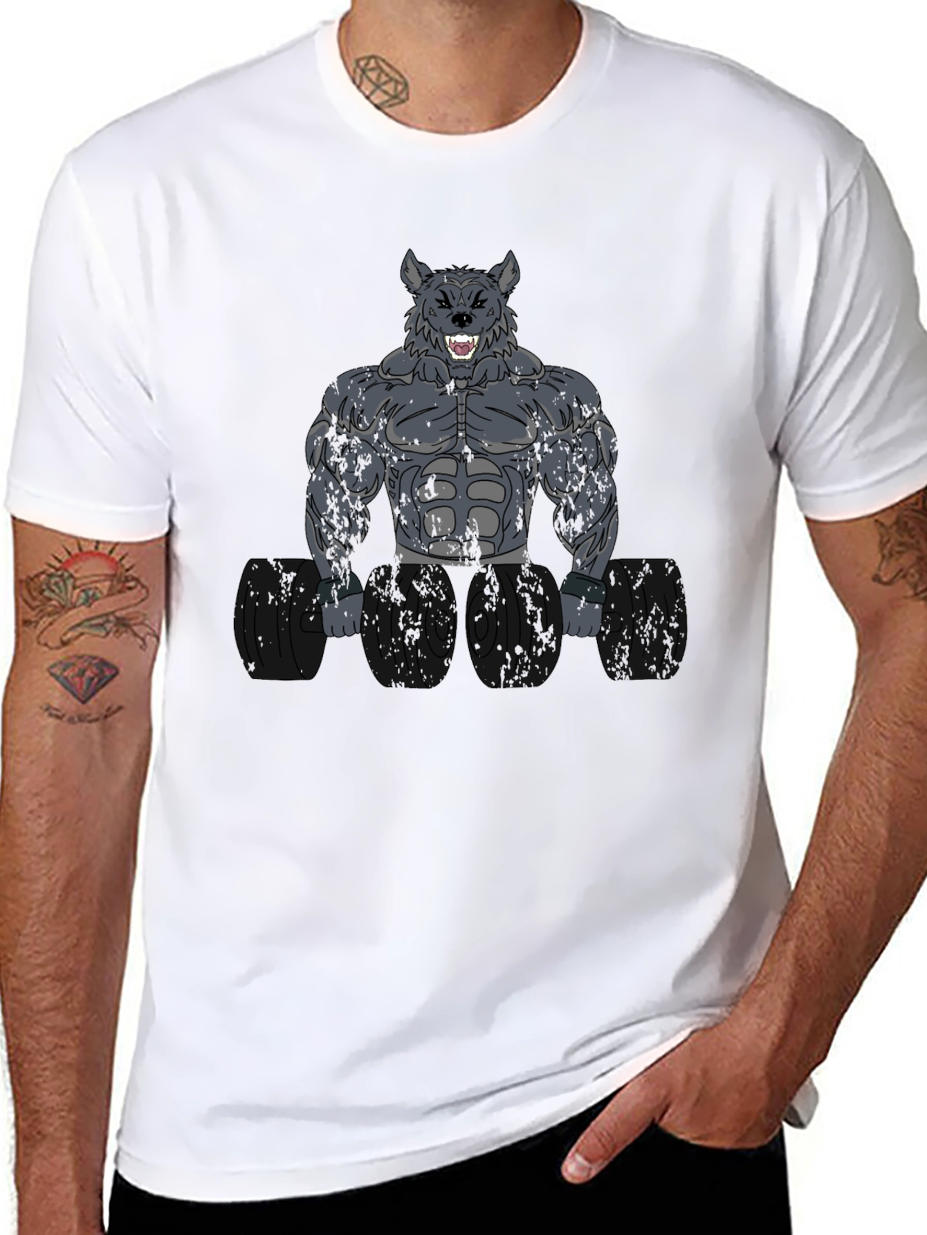 Wolf Gym Beast T-Shirt - Bodybuilding Motivation