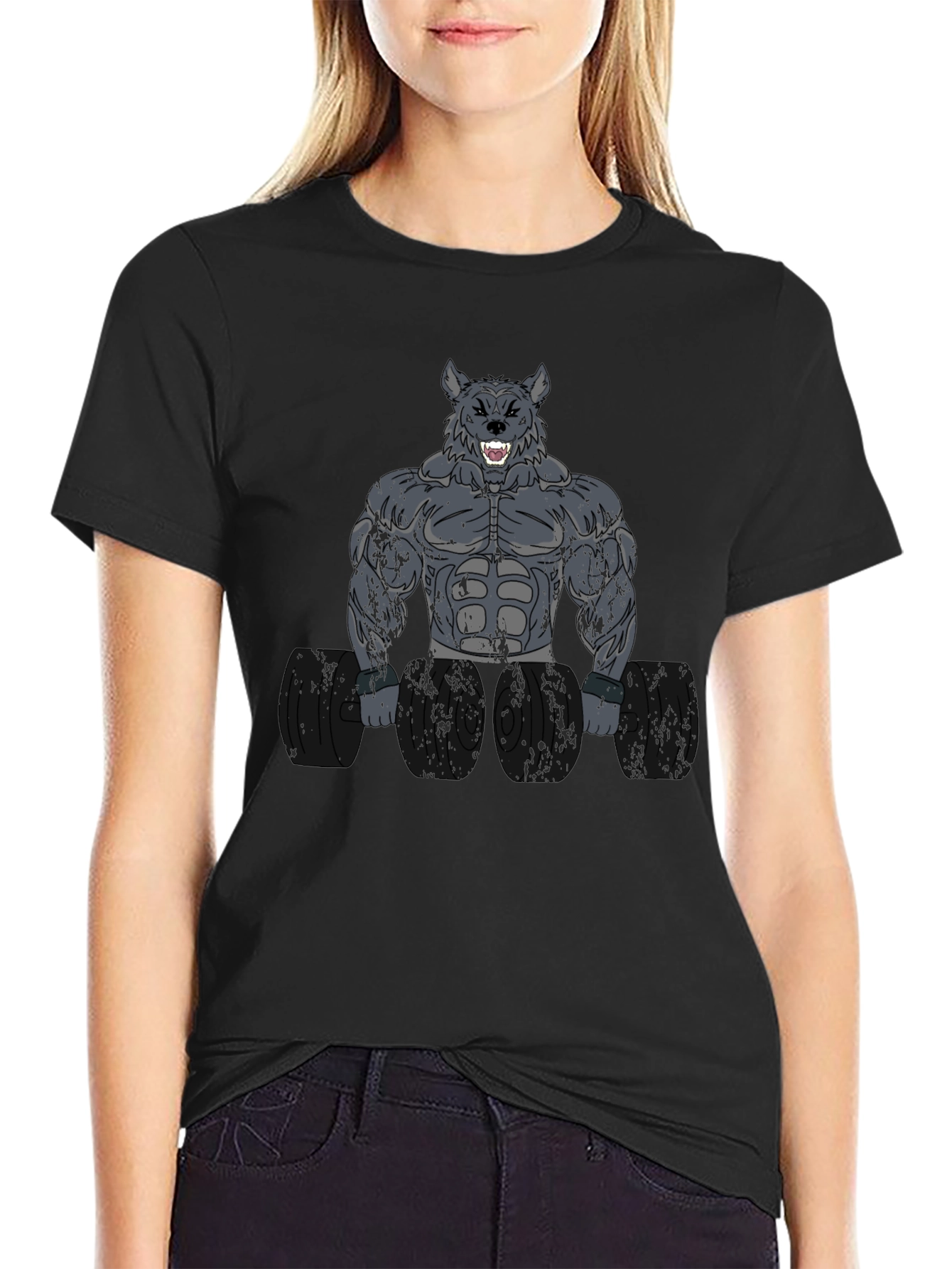 Wolf Gym Beast T-Shirt - Bodybuilding Motivation
