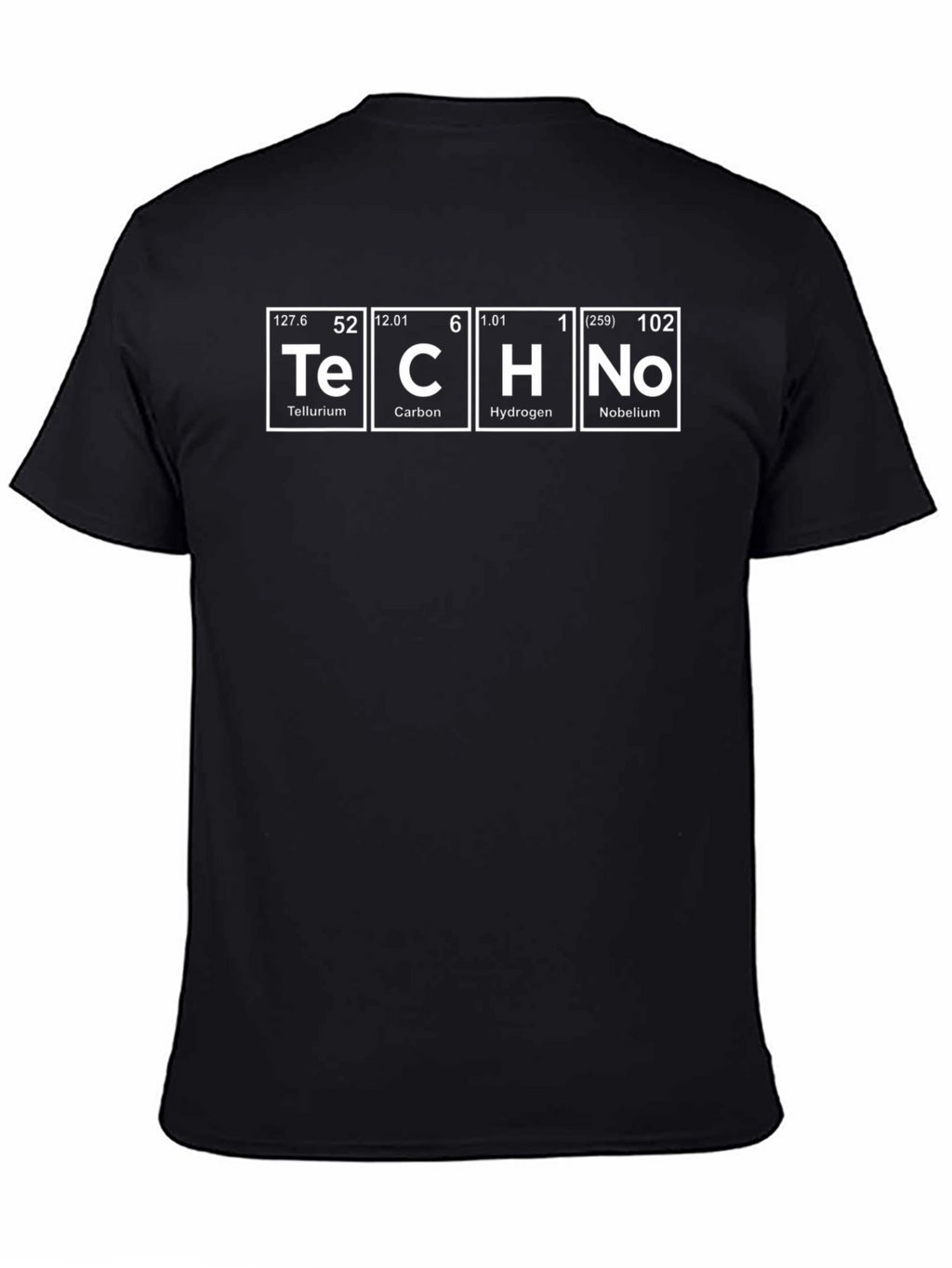 Periodic Table Techno Music Black T-Shirt