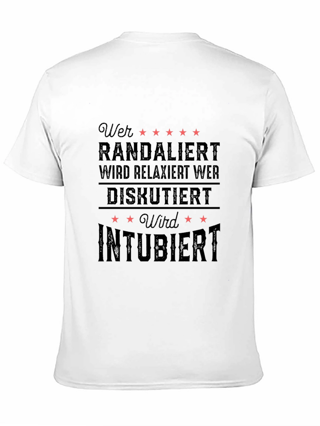 Black Graphic T-Shirt - Wer Randaliert