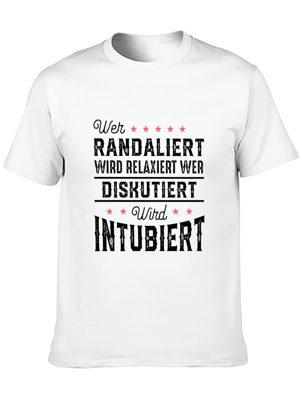Black Graphic T-Shirt - Wer Randaliert