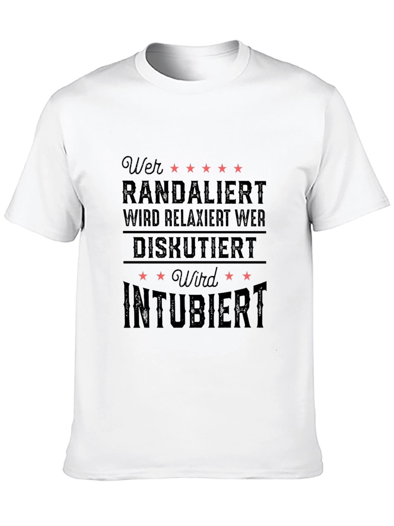 Black Graphic T-Shirt - Wer Randaliert