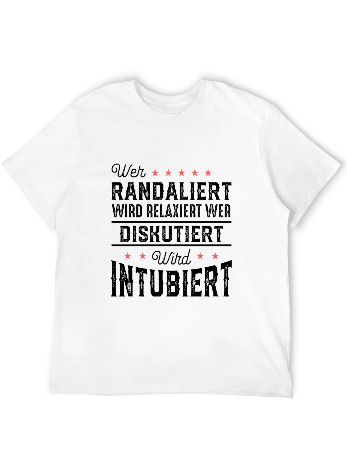 Black Graphic T-Shirt - Wer Randaliert
