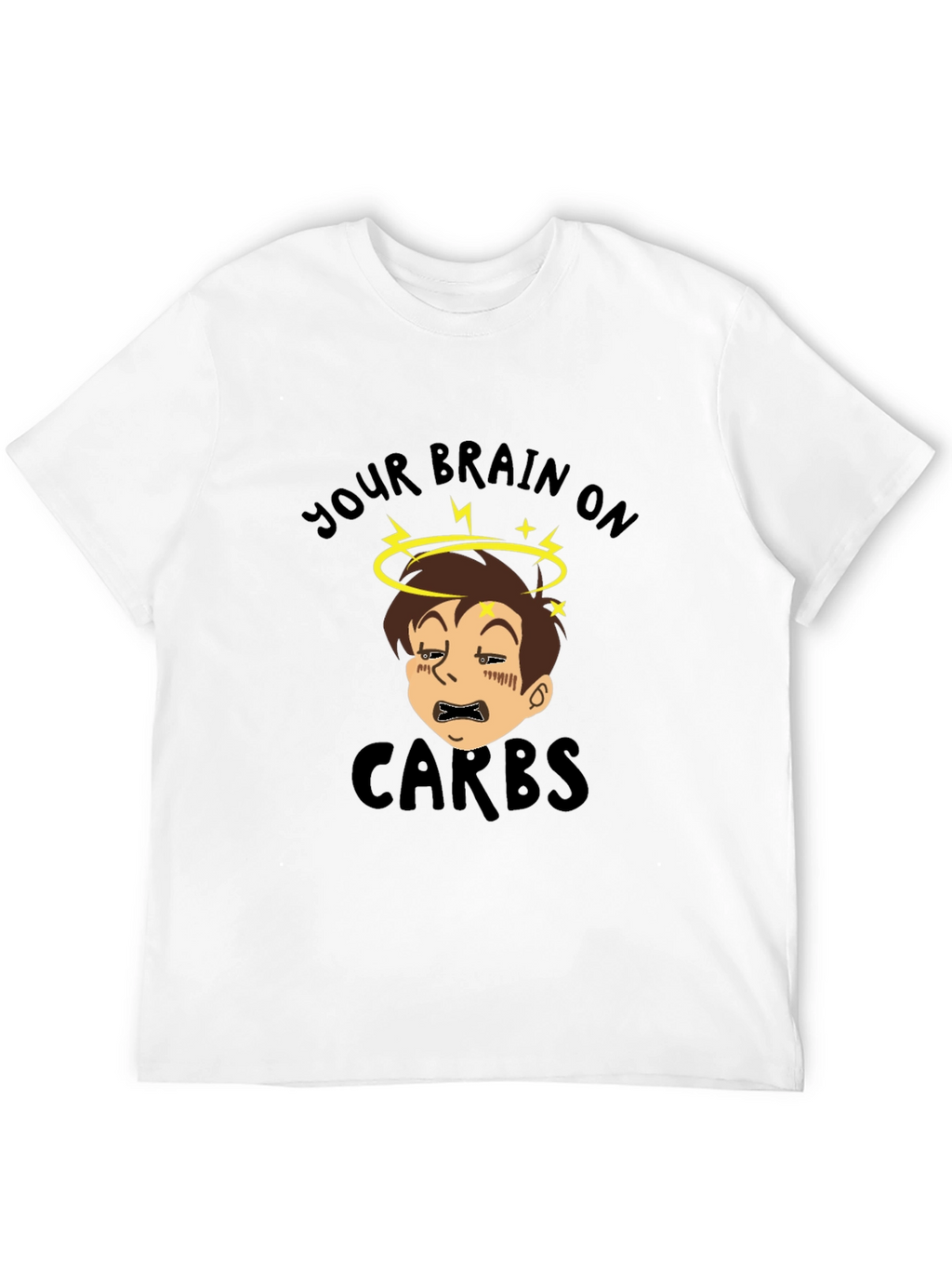 Your Brain on Carbs Funny Graphic T-Shirt