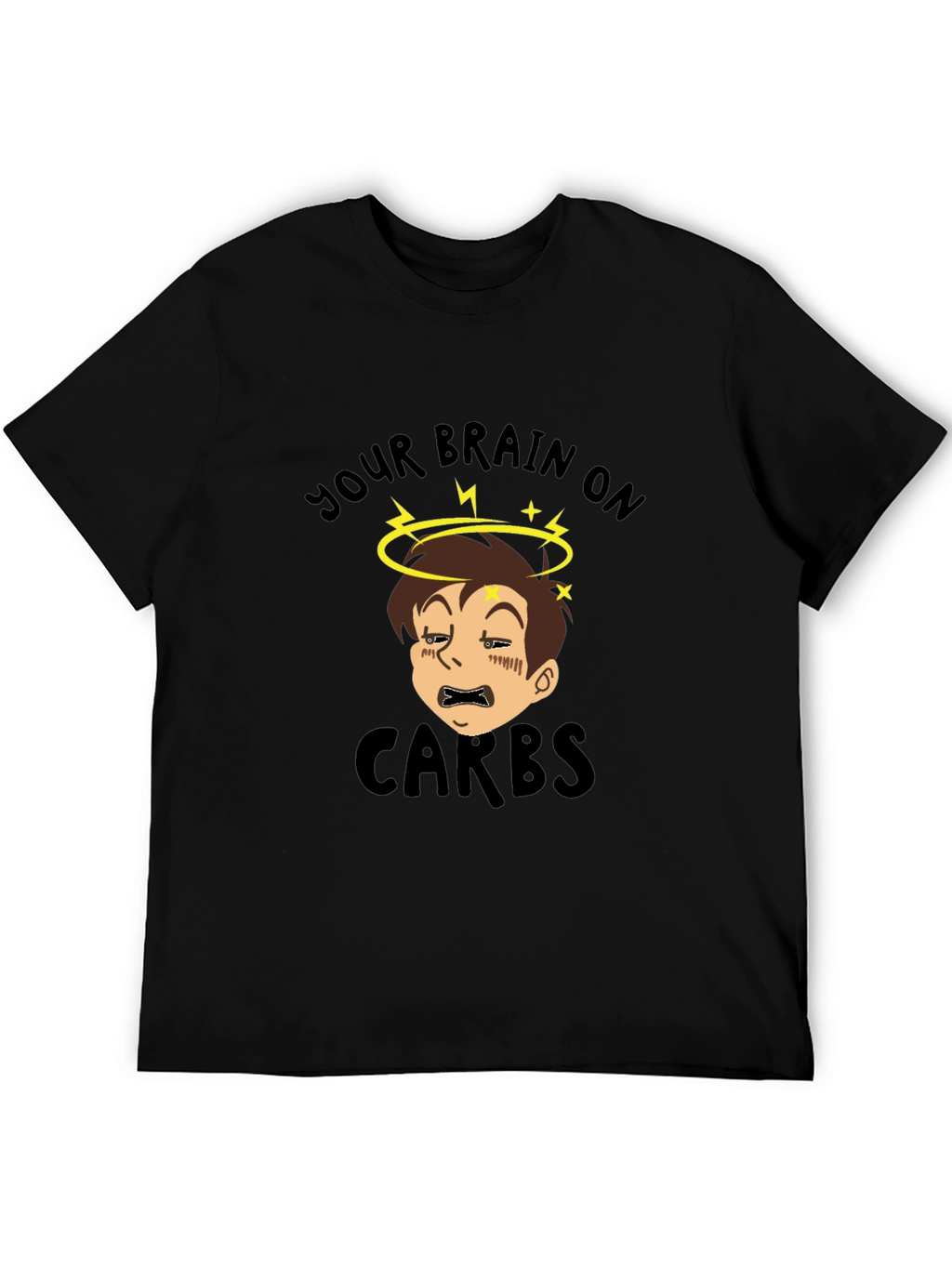 Your Brain on Carbs Funny Graphic T-Shirt