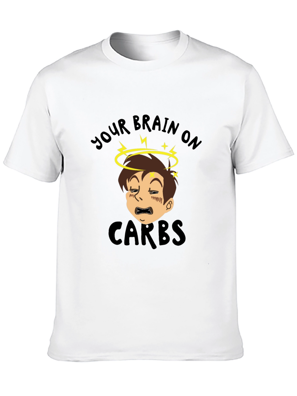 Your Brain on Carbs Funny Graphic T-Shirt