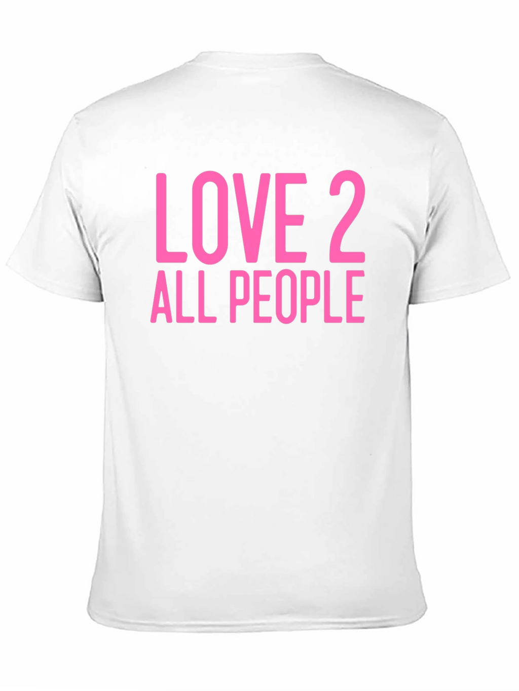 Love 2 All People Graphic Tee - Black Cotton