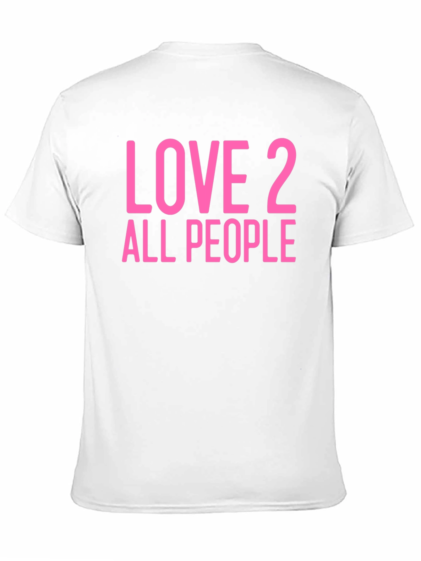 Love 2 All People Graphic Tee - Black Cotton