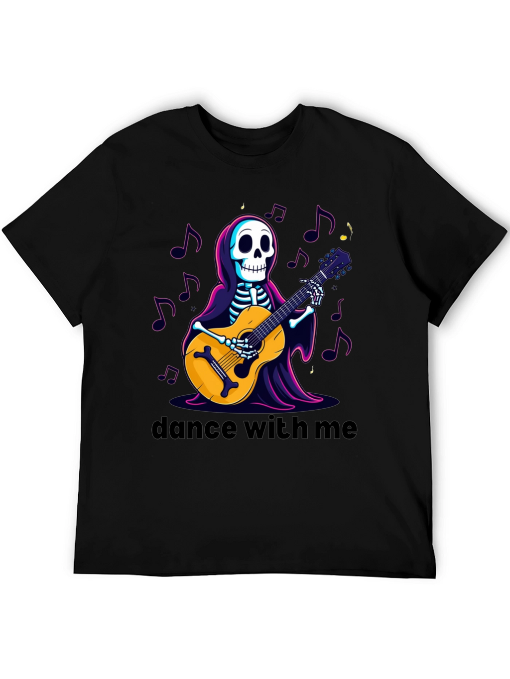 Skeleton Guitarist Graphic Tee