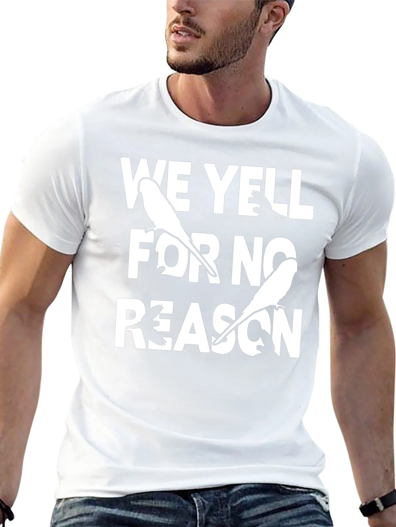 Funny We Yell For No Reason Bird T-Shirt