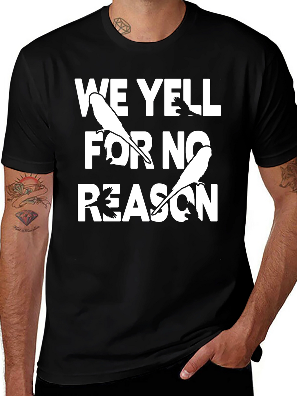 Funny We Yell For No Reason Bird T-Shirt