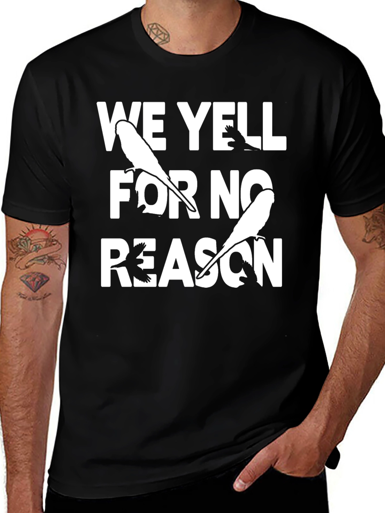 Funny We Yell For No Reason Bird T-Shirt