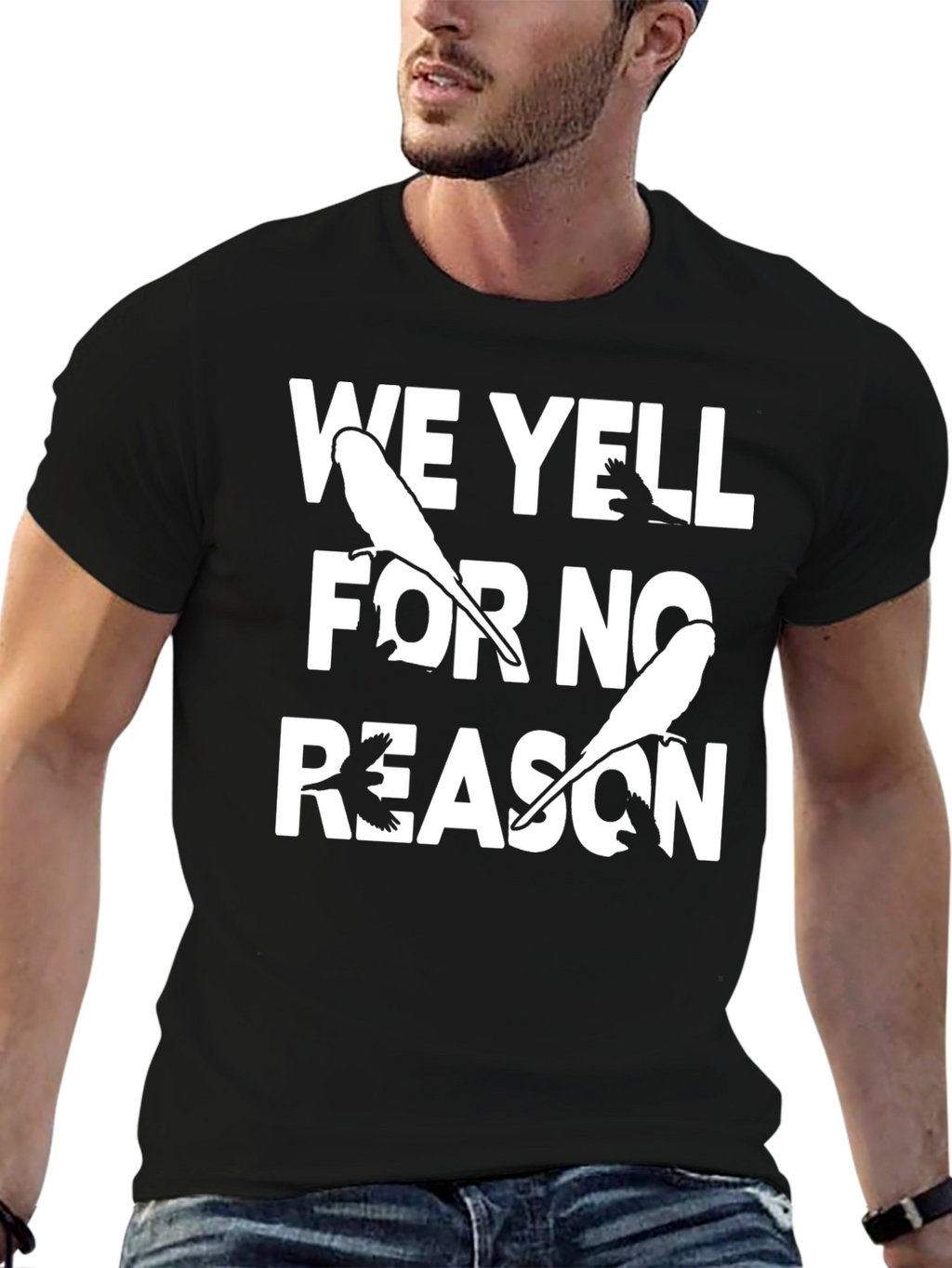 Funny We Yell For No Reason Bird T-Shirt