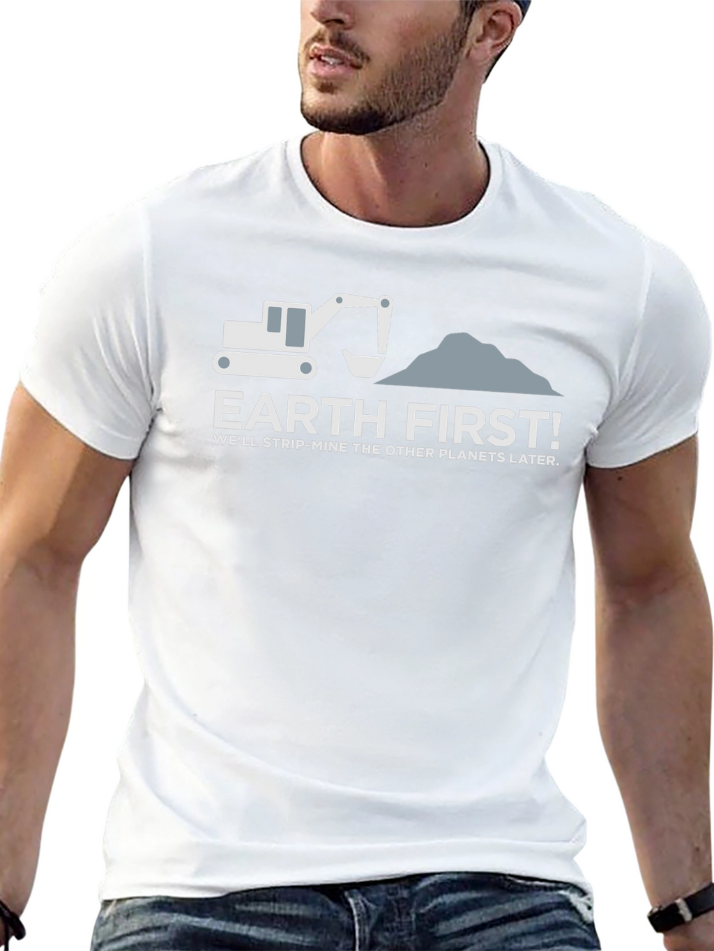Earth First Funny Environmental T-Shirt