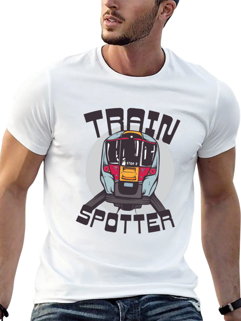 Train Spotter T-Shirt - Locomotive Design
