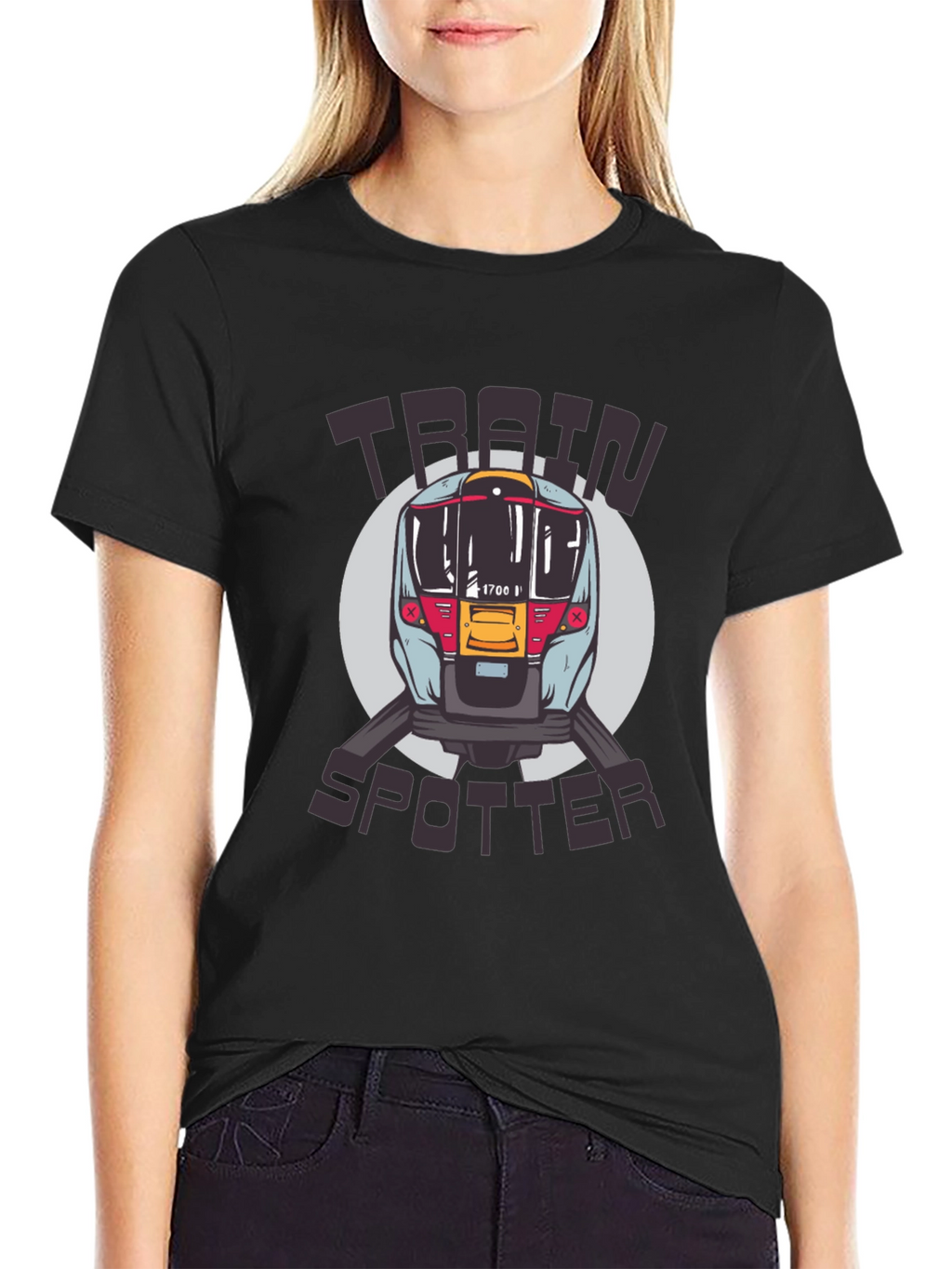 Train Spotter T-Shirt - Locomotive Design