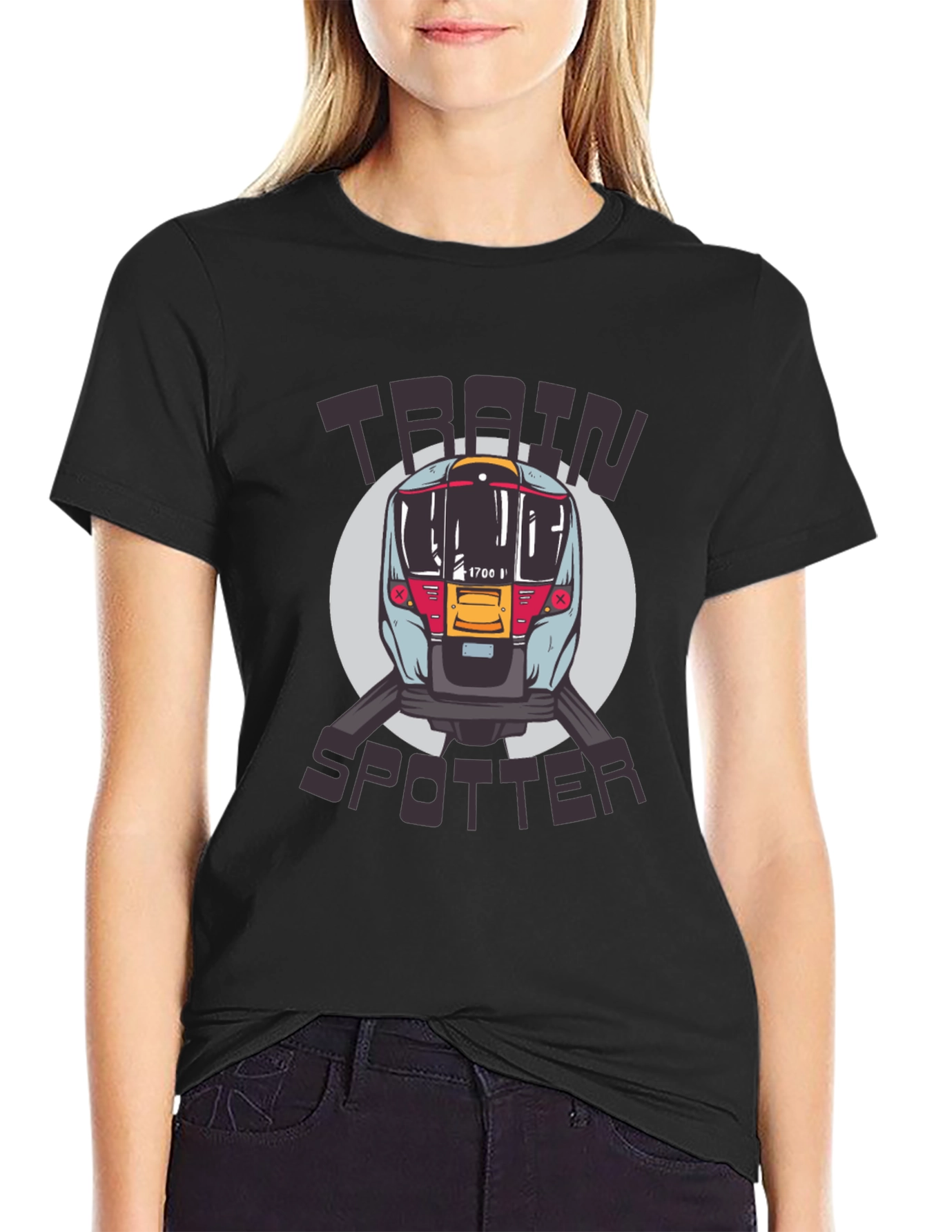 Train Spotter T-Shirt - Locomotive Design