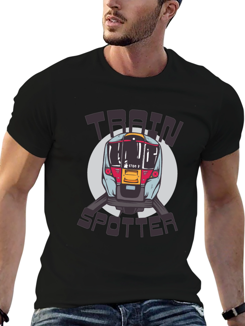 Train Spotter T-Shirt - Locomotive Design