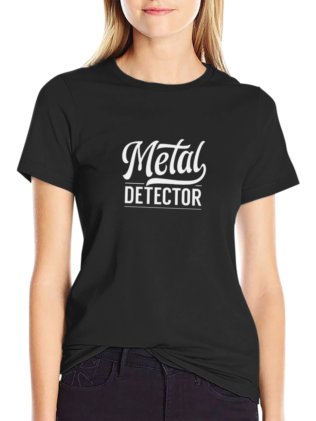 Metal Detector Black Graphic Tee