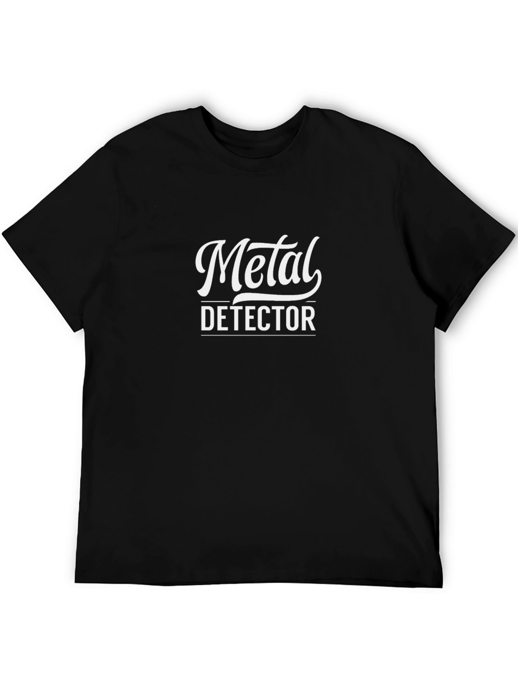 Metal Detector Black Graphic Tee