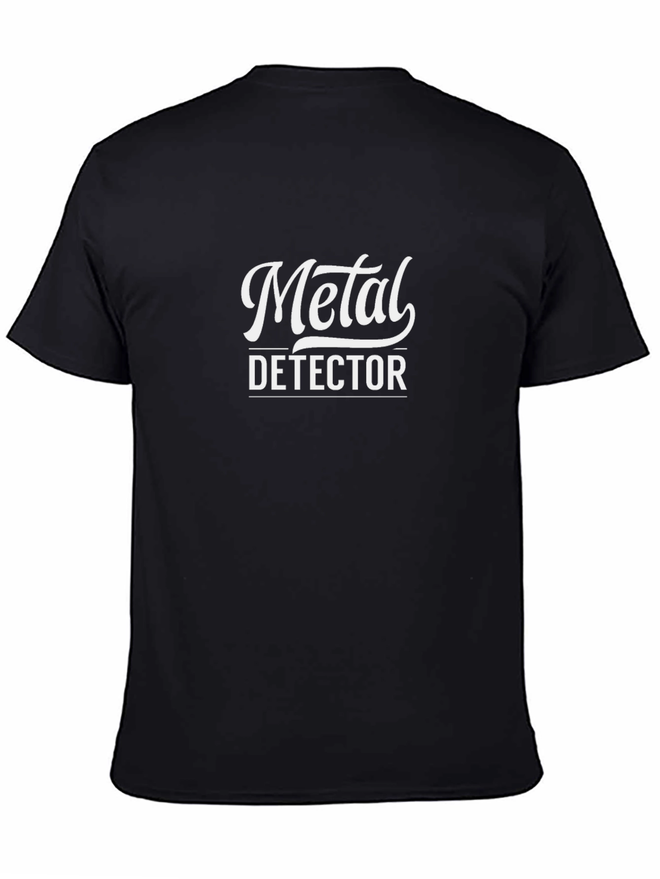 Metal Detector Black Graphic Tee