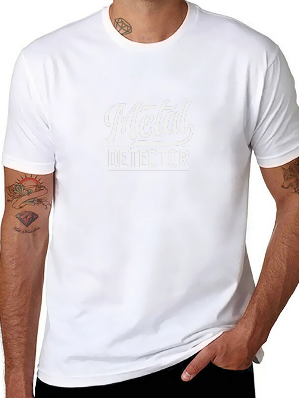 Metal Detector Black Graphic Tee