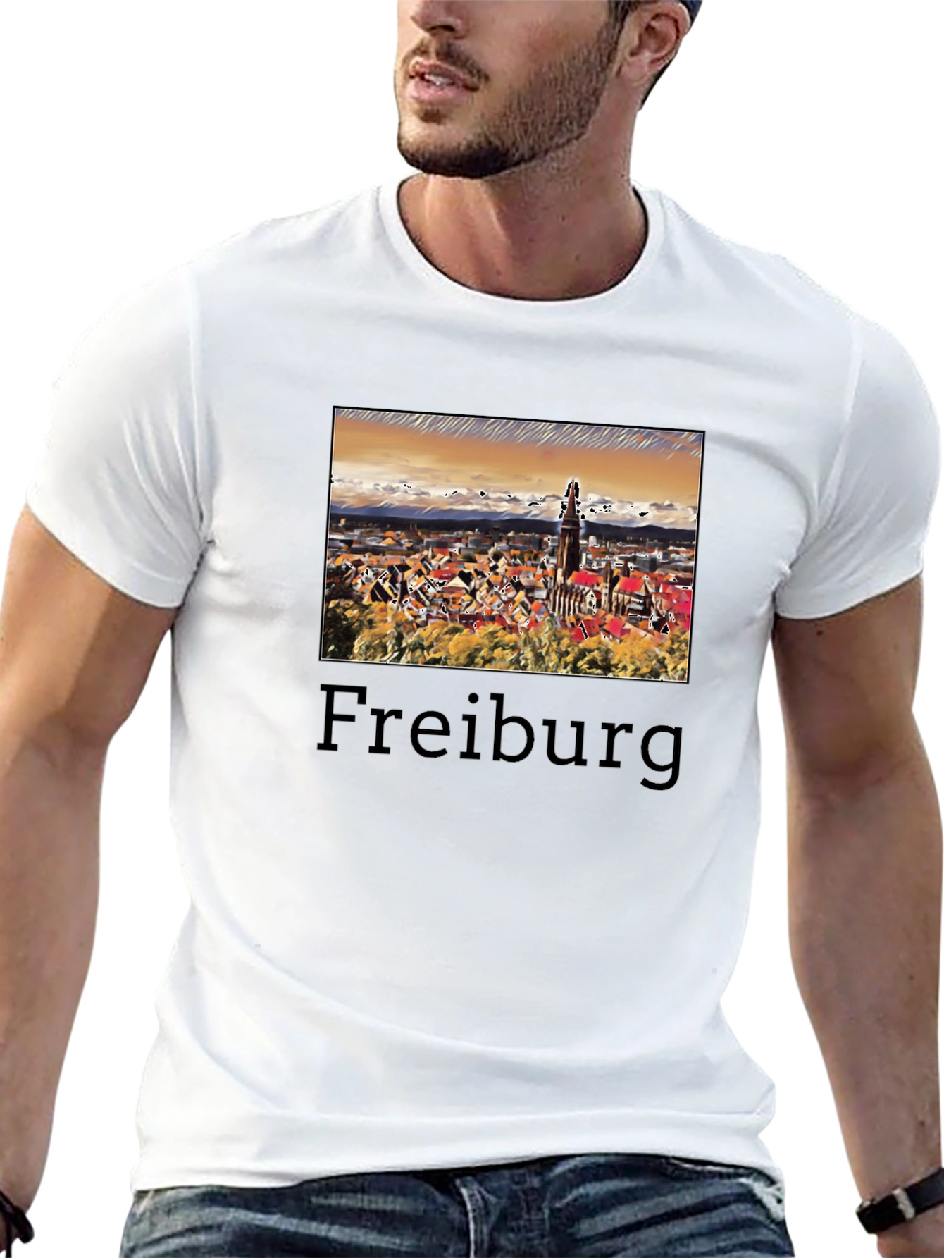 Freiburg Germany Cityscape Graphic T-Shirt
