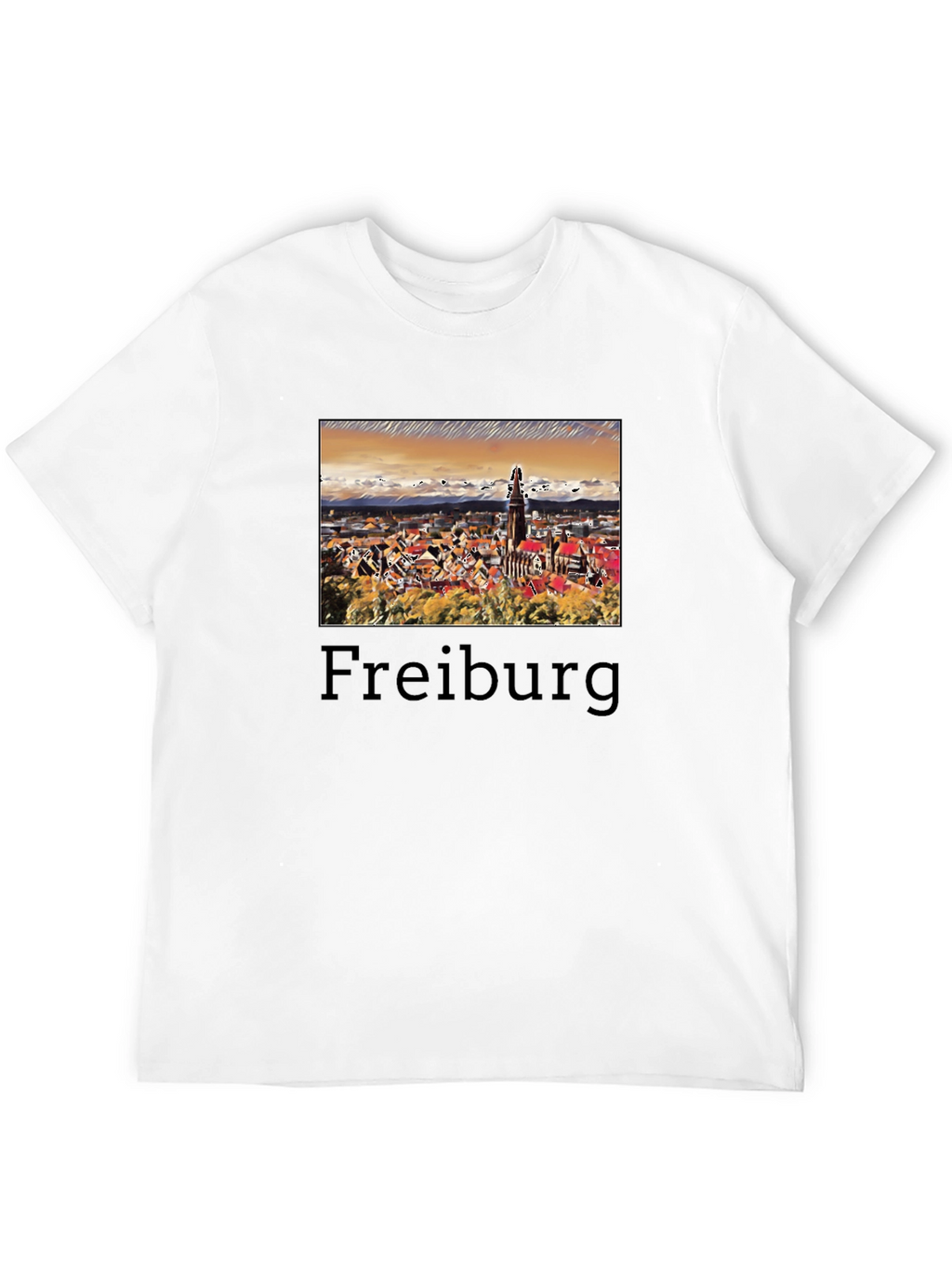 Freiburg Germany Cityscape Graphic T-Shirt