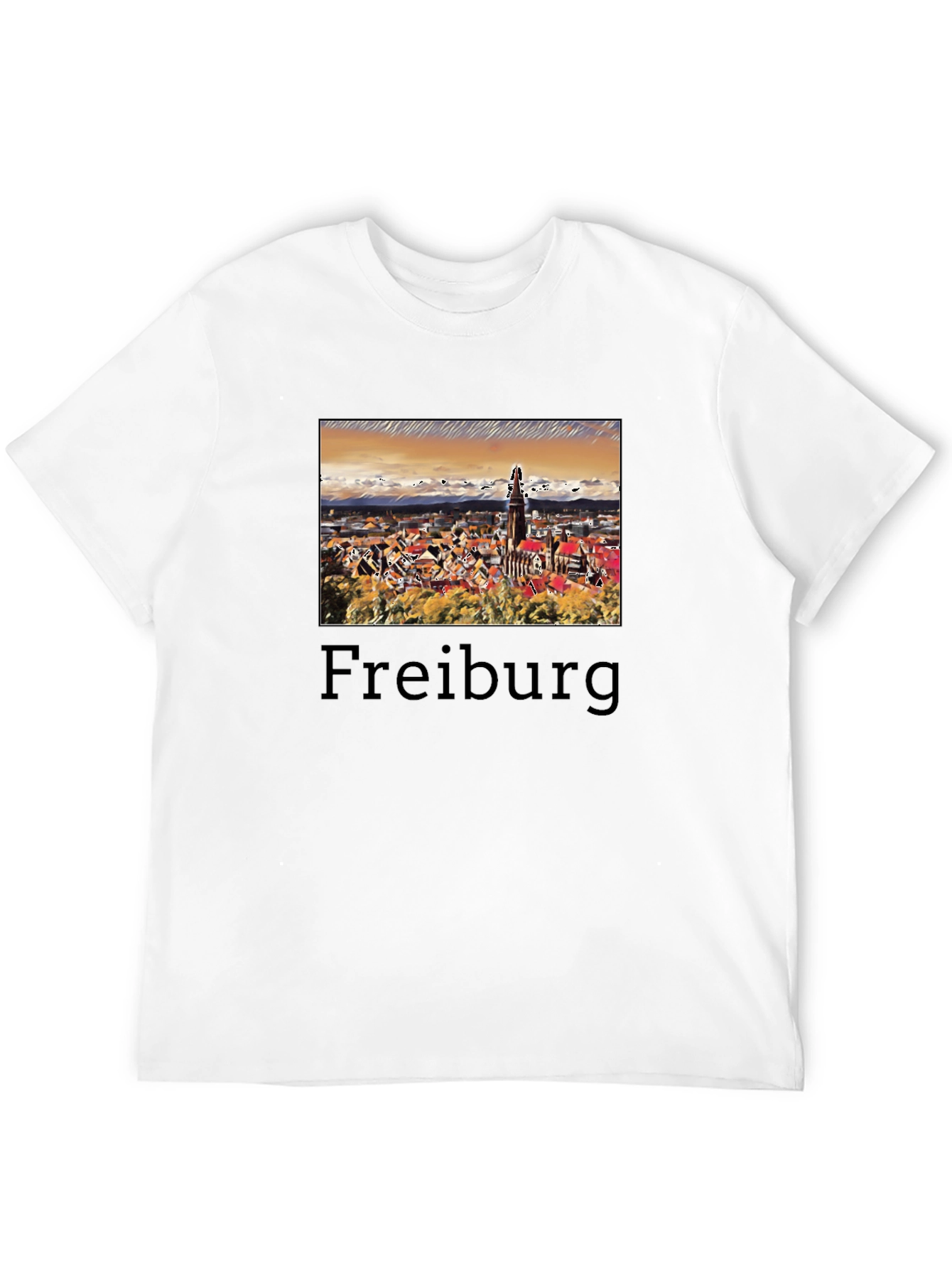 Freiburg Germany Cityscape Graphic T-Shirt