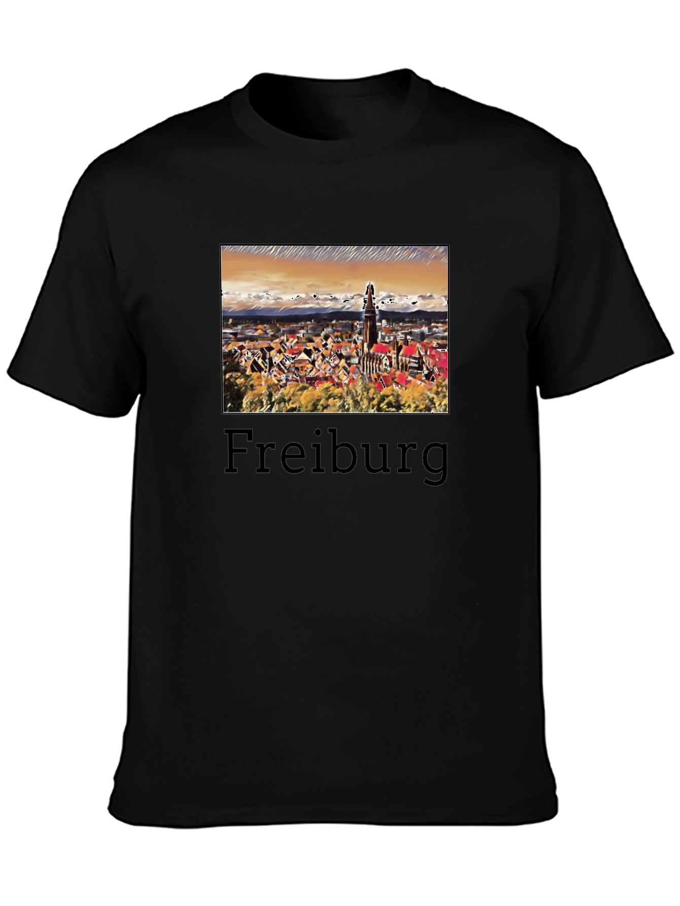 Freiburg Germany Cityscape Graphic T-Shirt