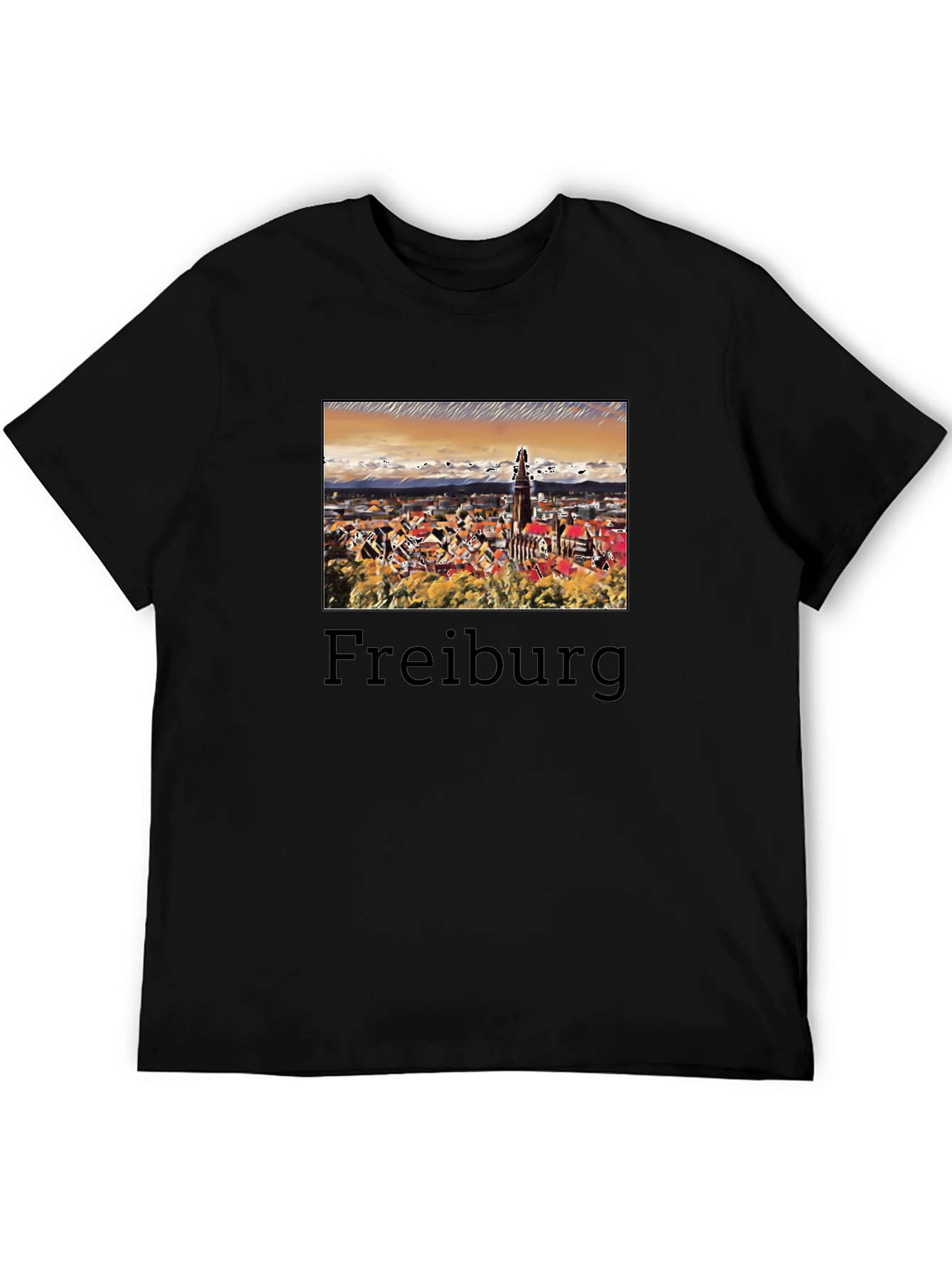 Freiburg Germany Cityscape Graphic T-Shirt