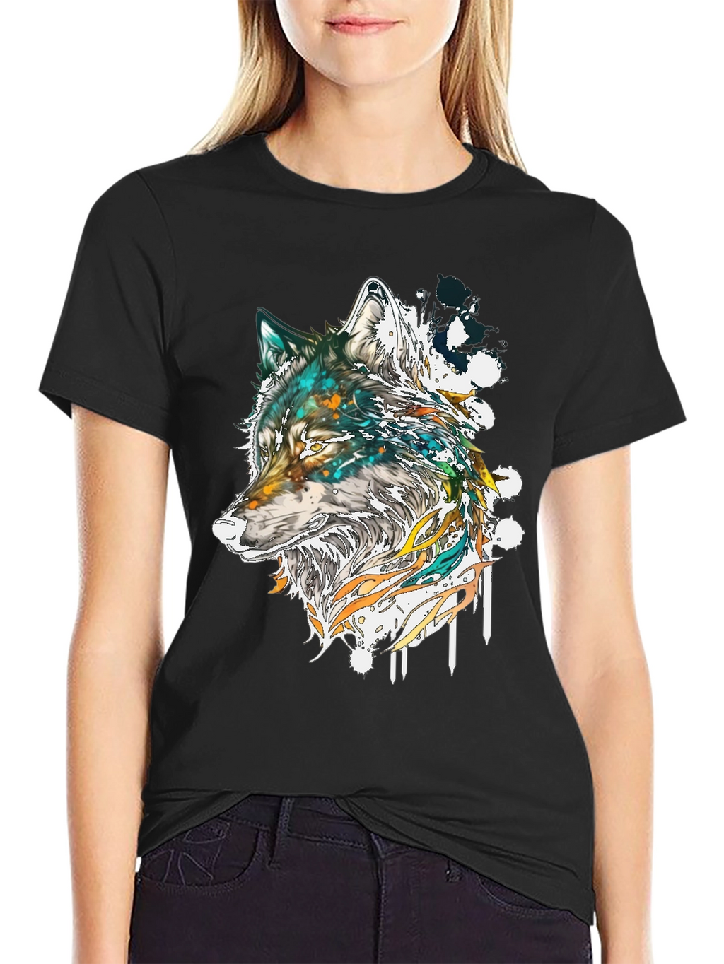Wolf Graphic T-Shirt - Artistic Print