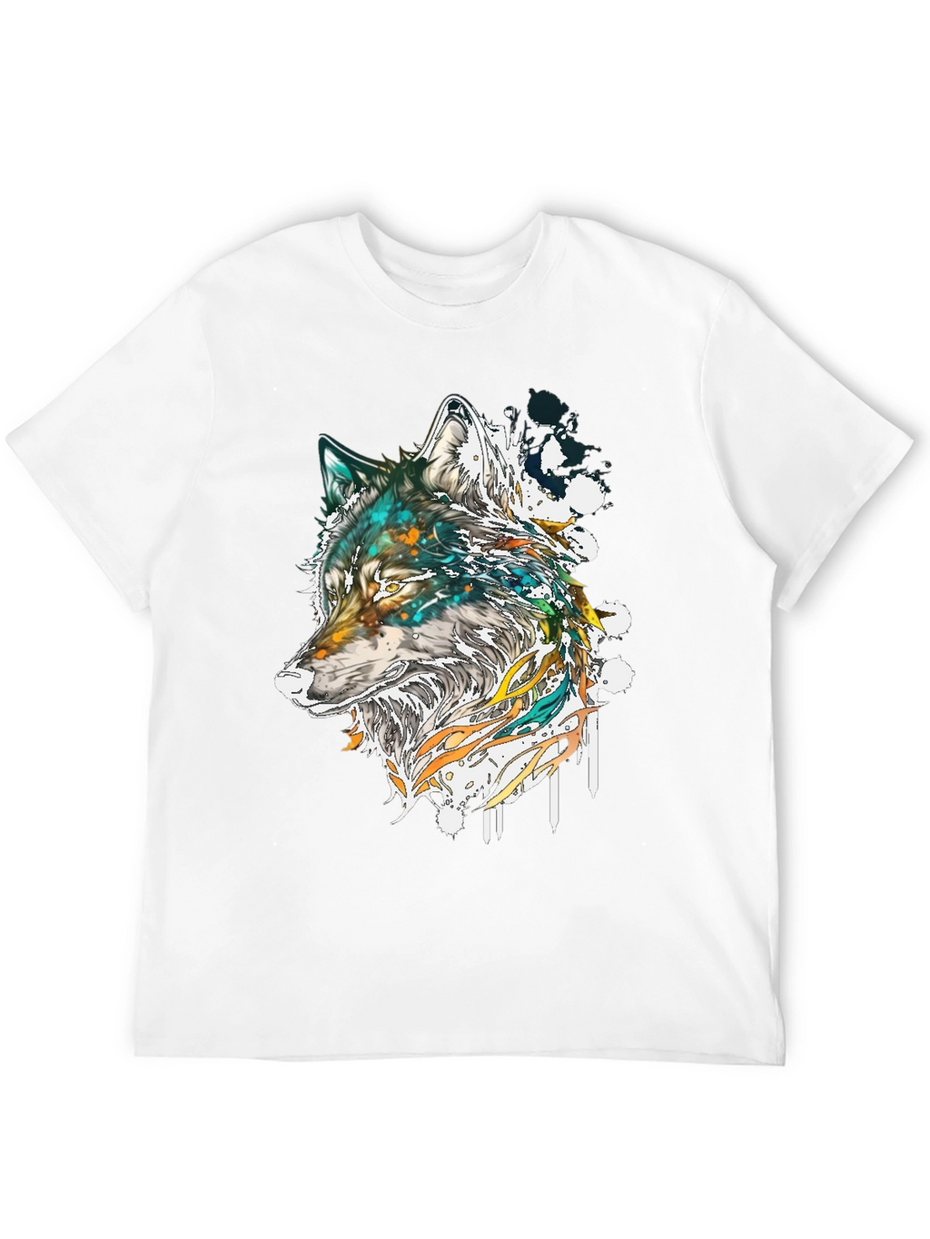 Wolf Graphic T-Shirt - Artistic Print