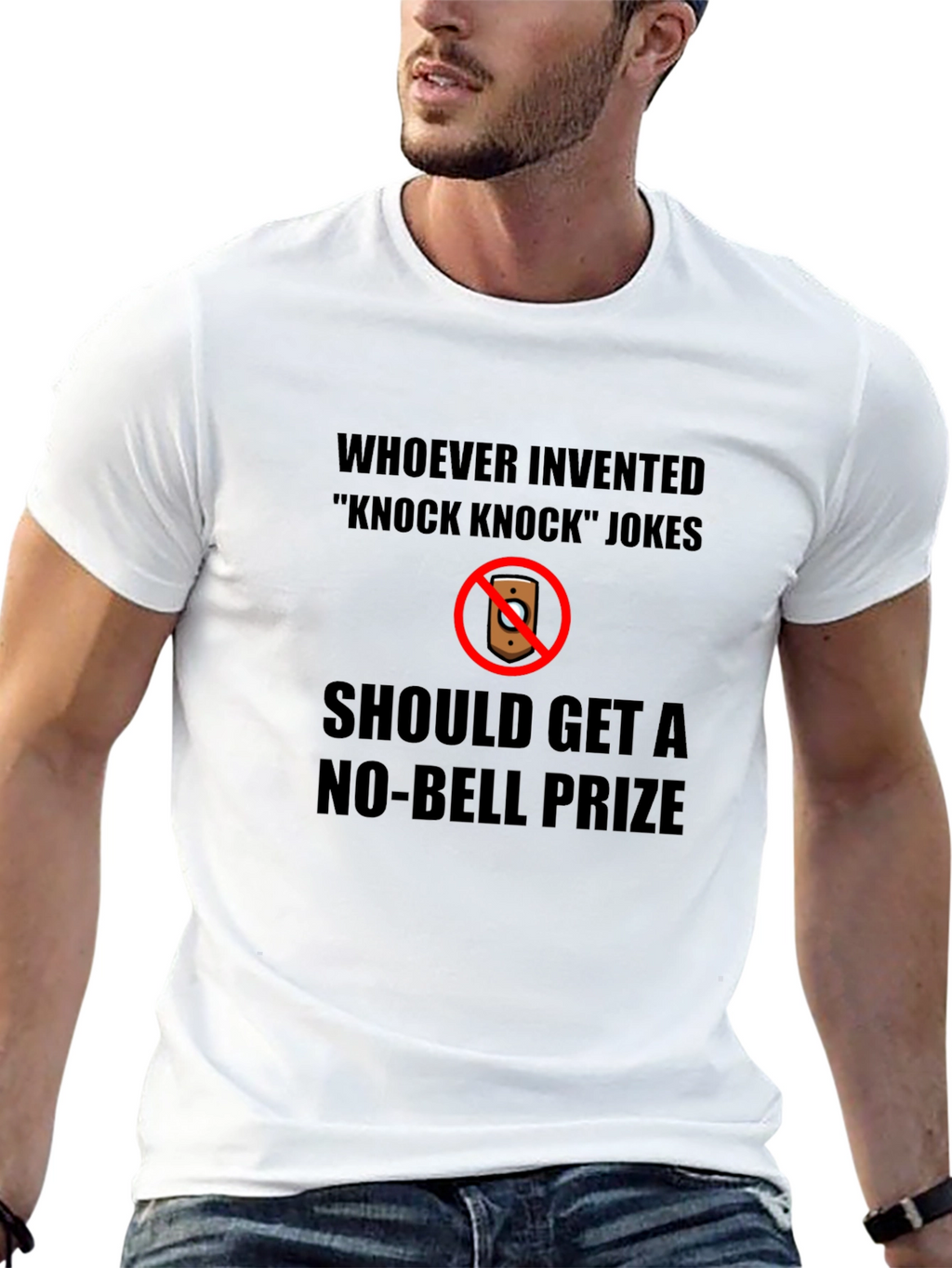No-Bell Prize Knock Knock Joke T-Shirt