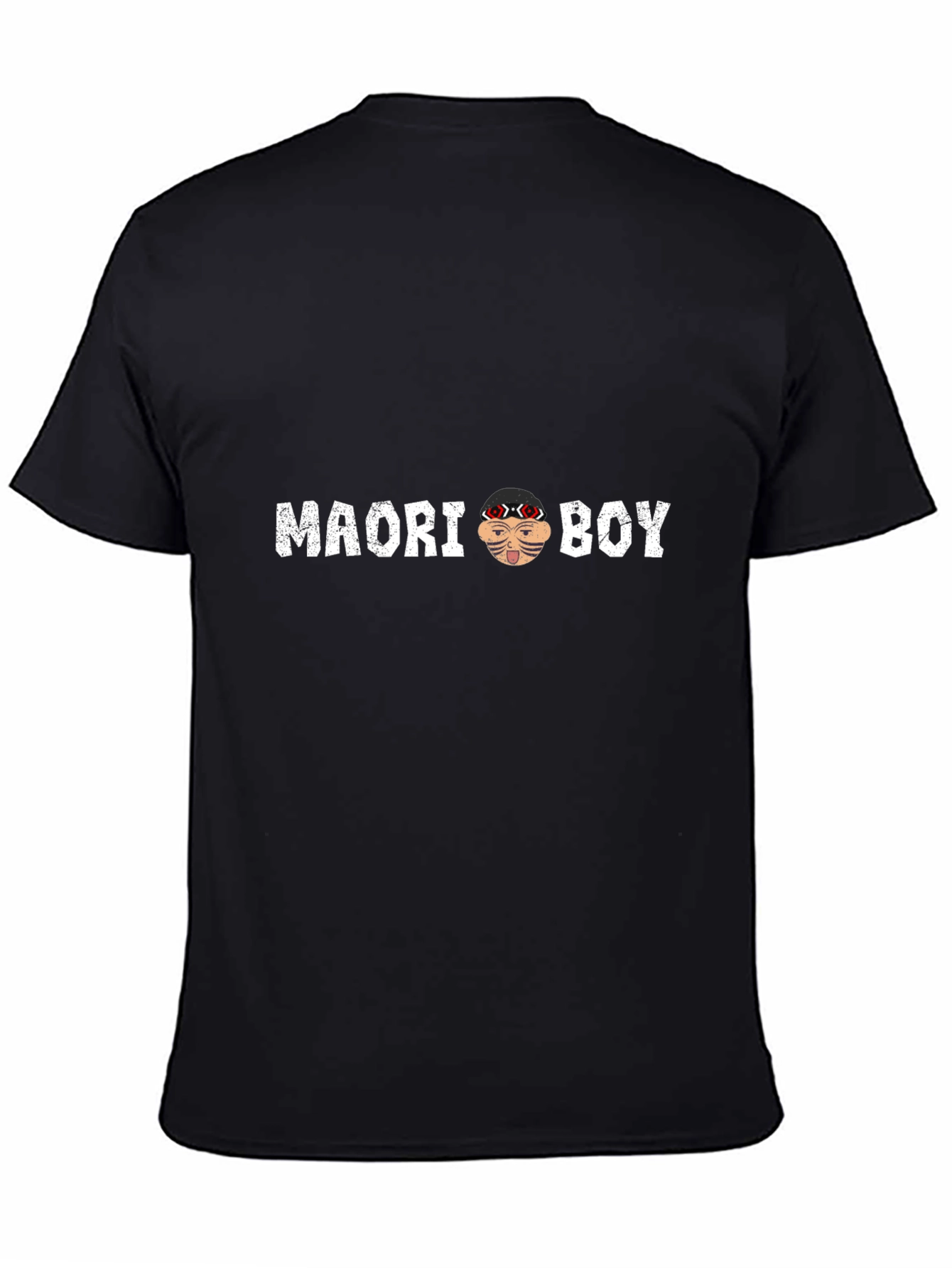 Maori Boy Graphic T-Shirt - Stylish Crew Neck Tee