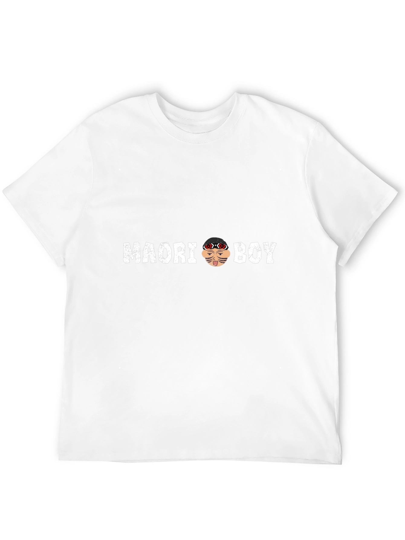 Maori Boy Graphic T-Shirt - Stylish Crew Neck Tee