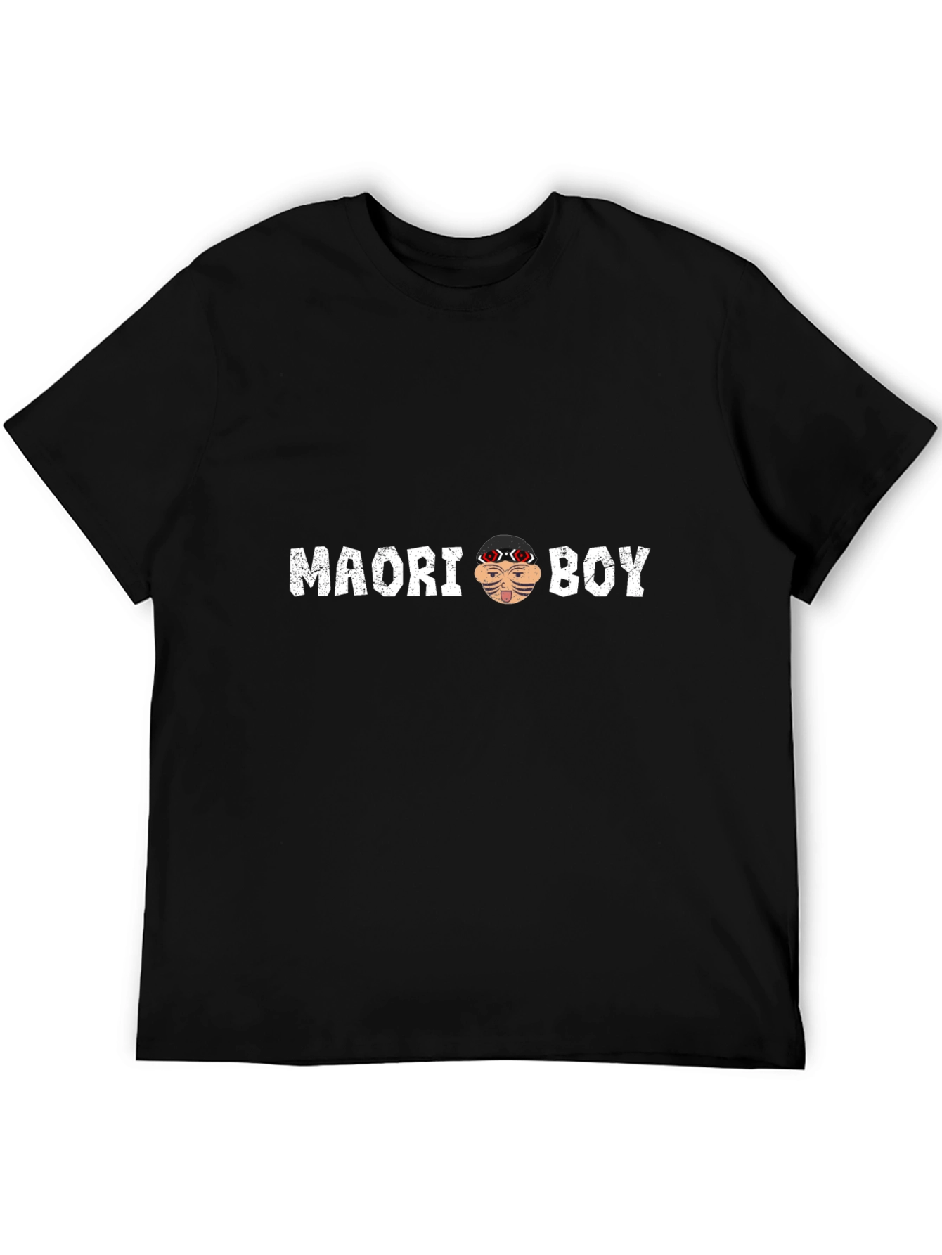 Maori Boy Graphic T-Shirt - Stylish Crew Neck Tee