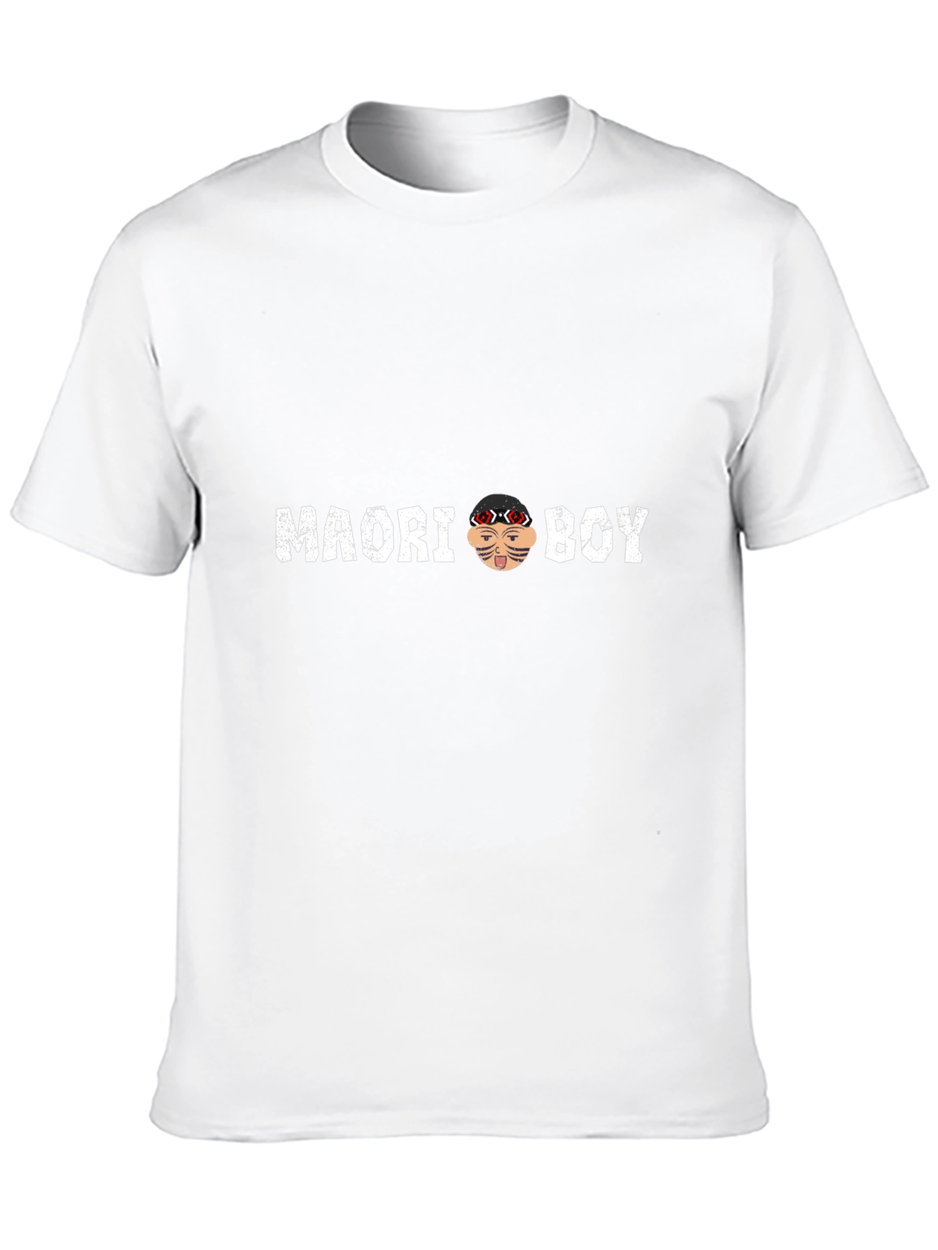 Maori Boy Graphic T-Shirt - Stylish Crew Neck Tee