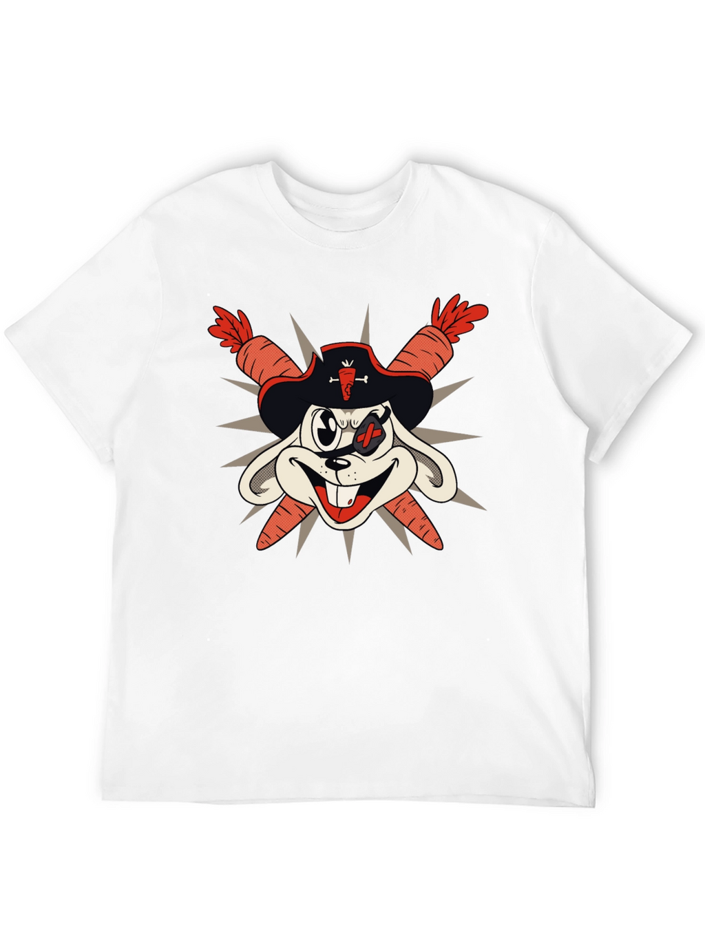 Pirate Bunny T-Shirt - Carrot Swords