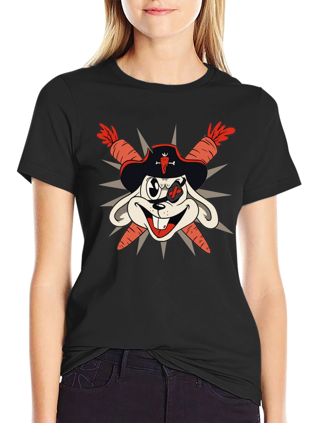 Pirate Bunny T-Shirt - Carrot Swords