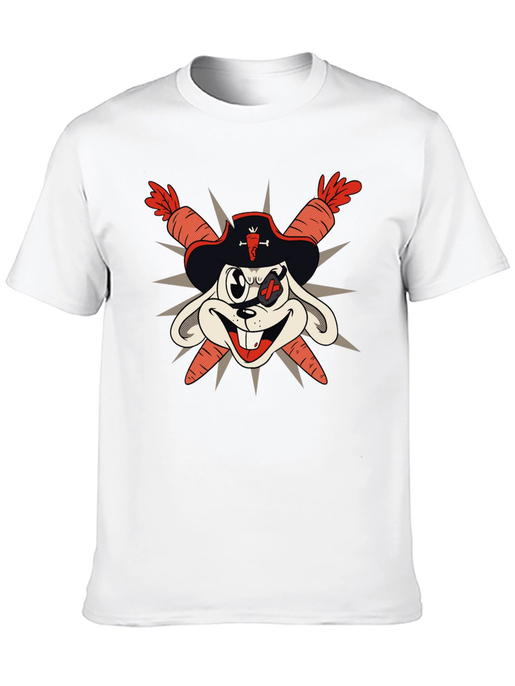 Pirate Bunny T-Shirt - Carrot Swords