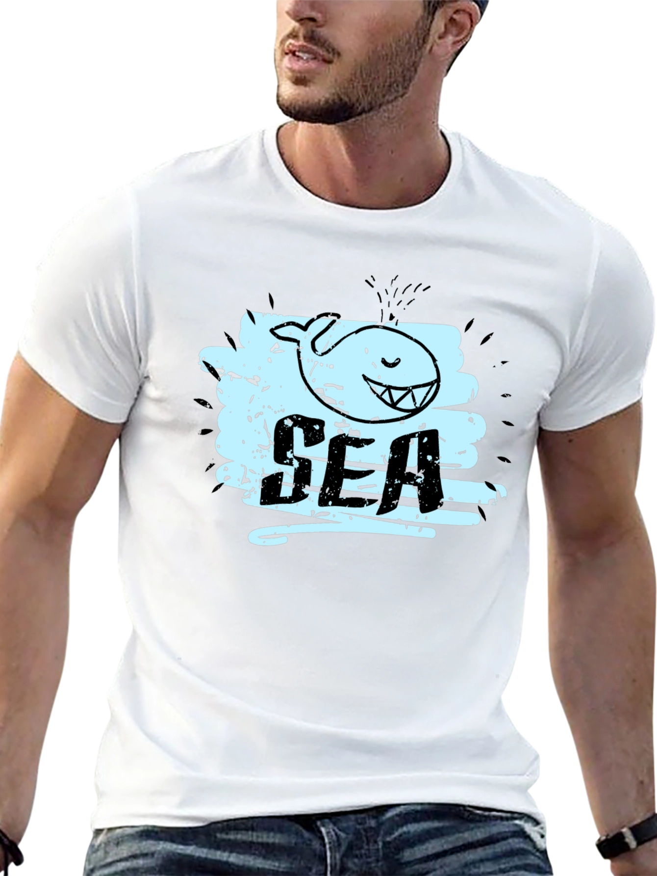 Whimsical Whale Graphic Tee
