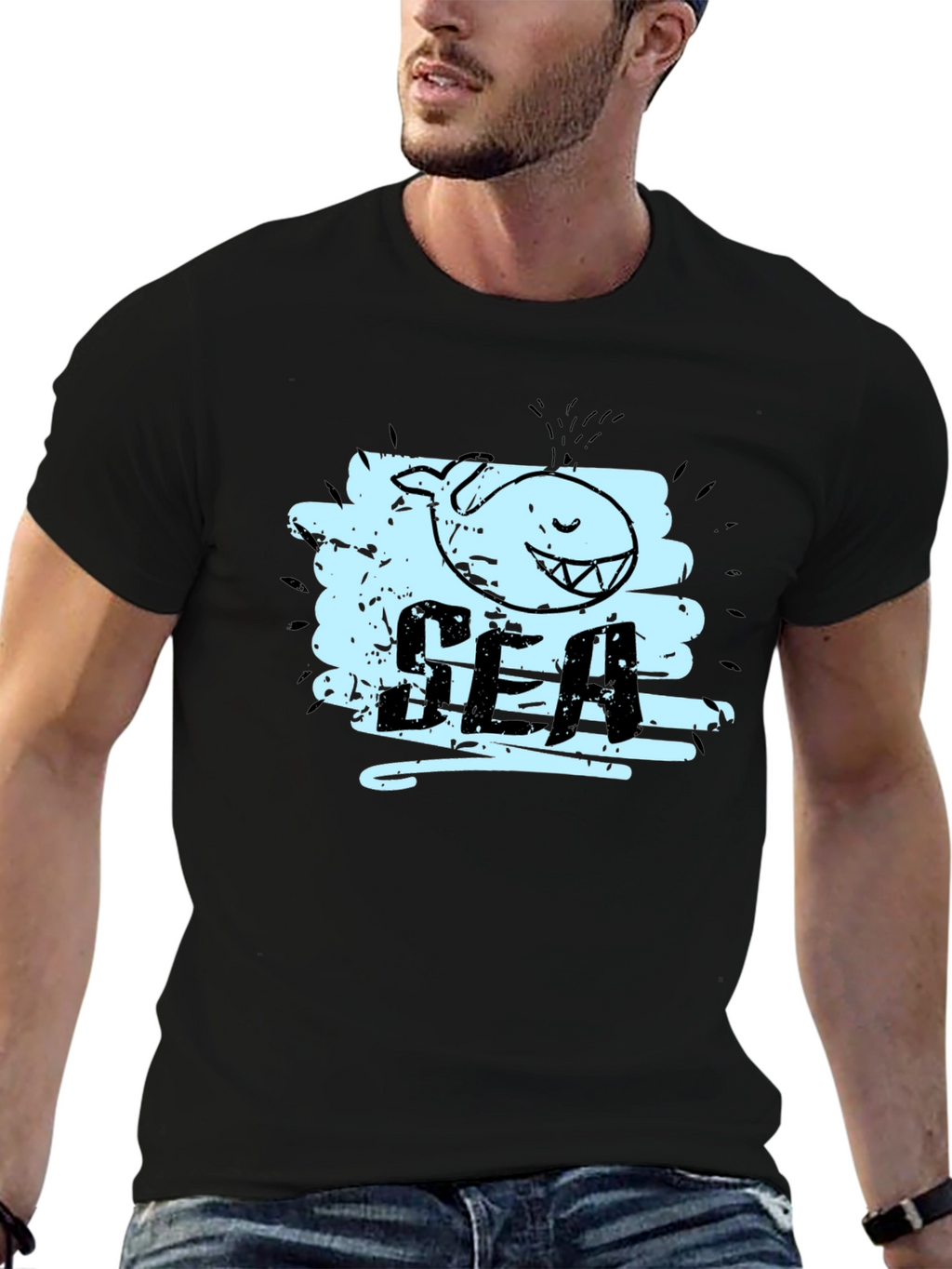 Whimsical Whale Graphic Tee