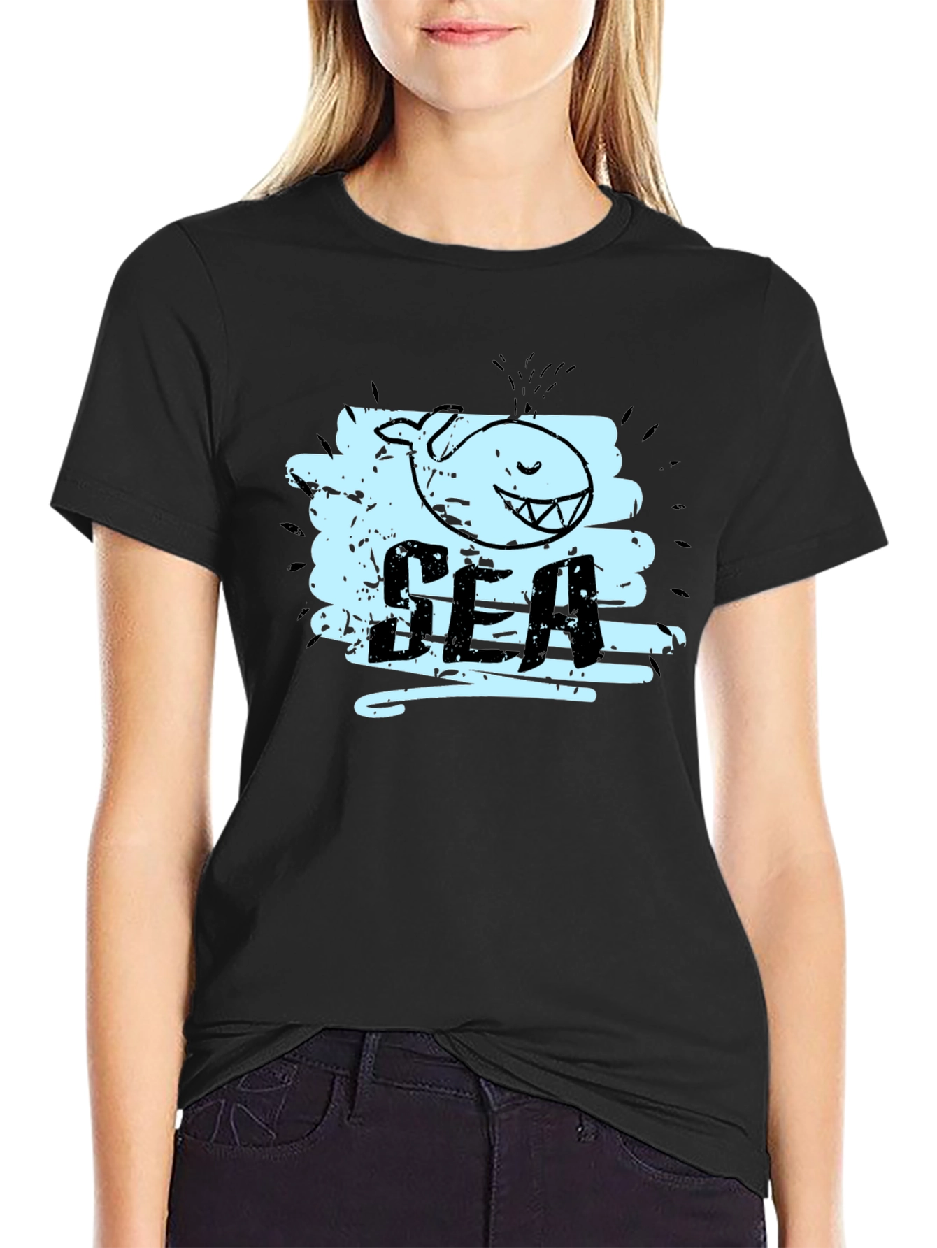 Whimsical Whale Graphic Tee