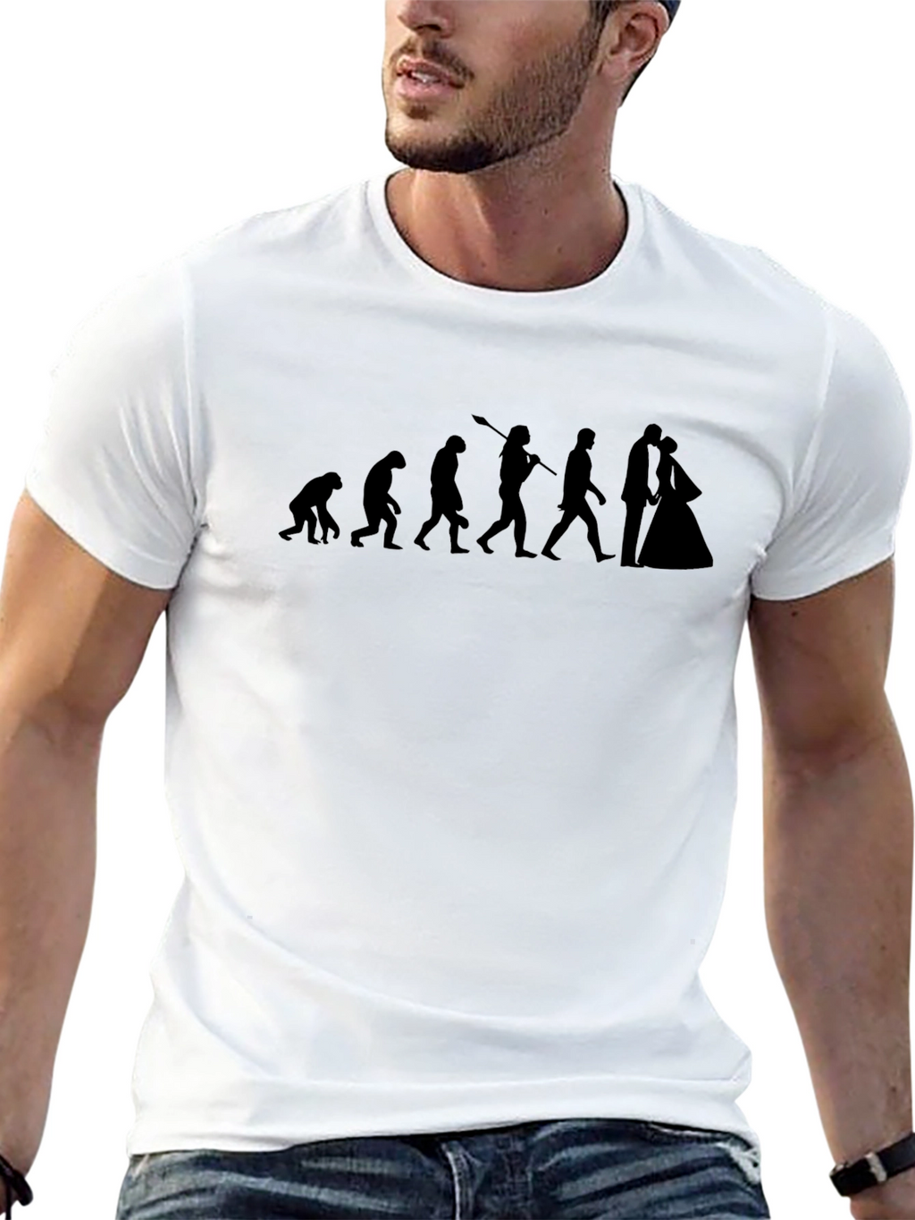 Evolution to Love Black T-Shirt
