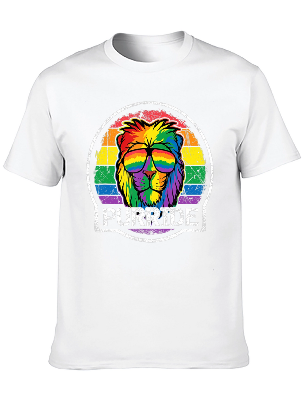 Purride Lion Graphic Tee - Pride Month Apparel