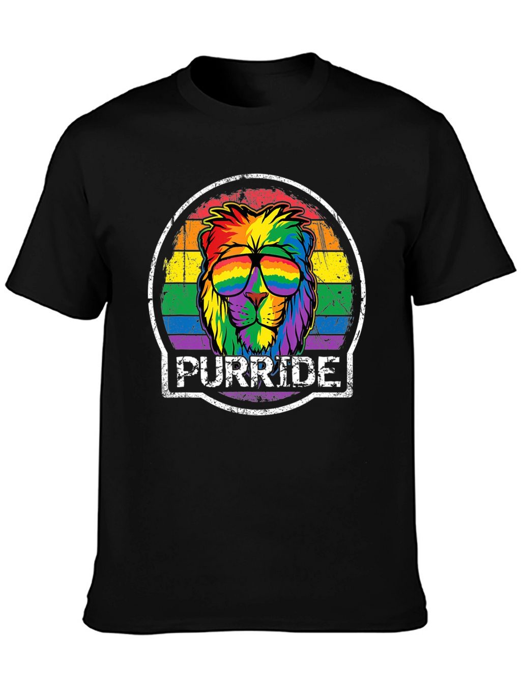 Purride Lion Graphic Tee - Pride Month Apparel