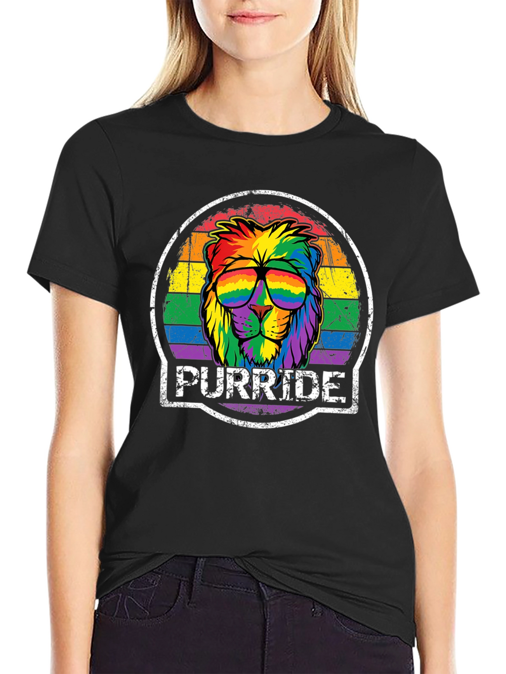 Purride Lion Graphic Tee - Pride Month Apparel