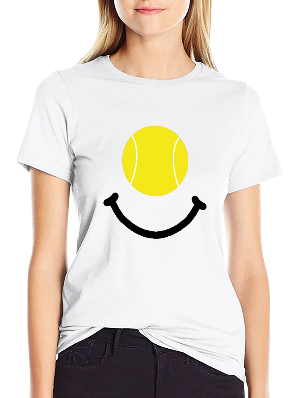 Tennis Ball Smiley Face T-Shirt