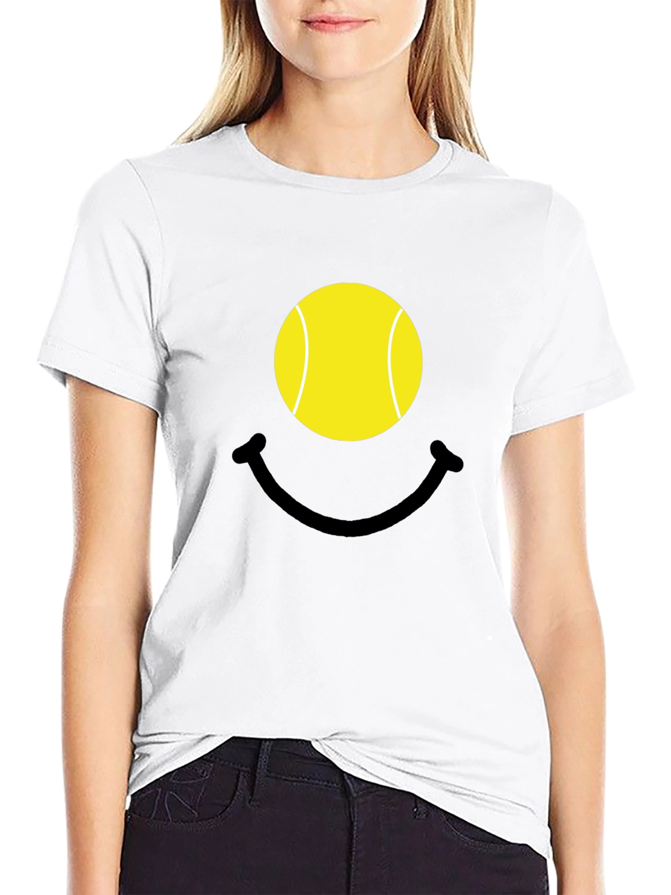 Tennis Ball Smiley Face T-Shirt